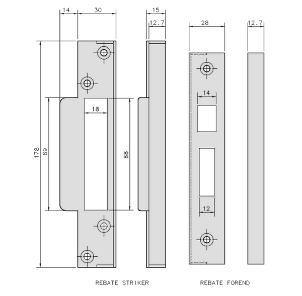 Era 428 Fortress Sashlock Rebate Set