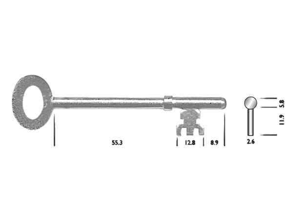 FB2 Fire Brigade Rimlock Keys £3.20