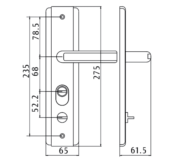Hooply 5586 Handles  - High Security £29.90 - Next day delivery