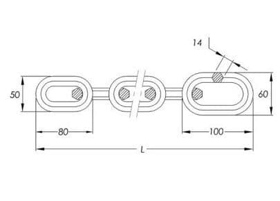 IFAM H14 Hi-Security Chain  £62.80 - Next day delivery