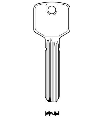 Key blanks to suit Brisant 66X  coded keys