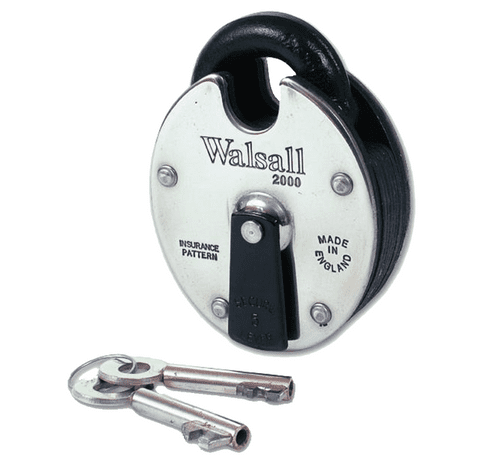 Walsall Locks W2000 Steel Padlock