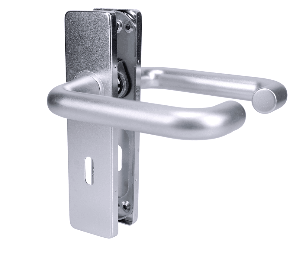 Zoo ZAA011SA Satin Aluminium Lock Handles £16.50 - Next day delivery