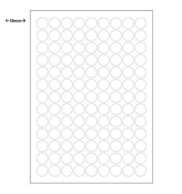 117 labels per sheet - 9 across / 13 down A4 Labels