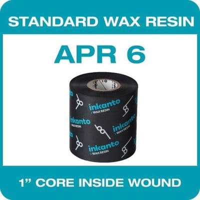 76mm x 300m T42523IO Wax Resin inkanto by ARMOR APR 6 Ribbon
