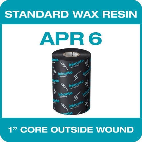 APR6 80mm x 450m T63349IO Wax Resin inkanto by ARMOR APR 6 Ribbon