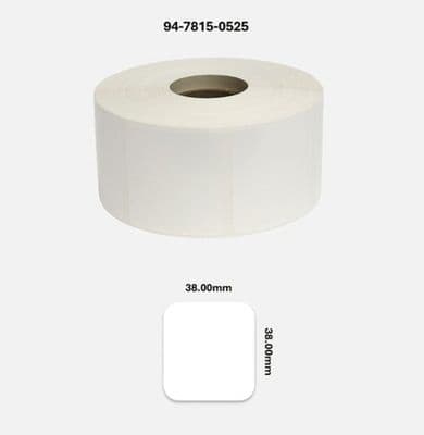94-7815-0525 38.00mm x 38.00mm Matt White Polyester Labels