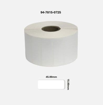 94-7815-0725 45.00mm x 15.00mm Matt White Polyester Labels