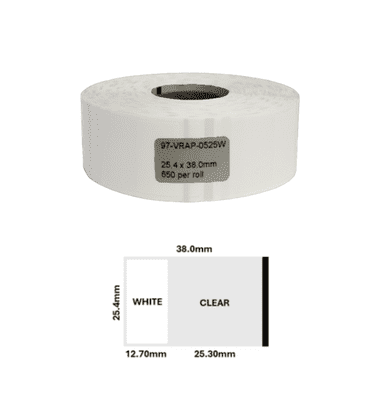 97-VRAP-0525W 25.4 x 38mm (650 per roll) Wire Wrap