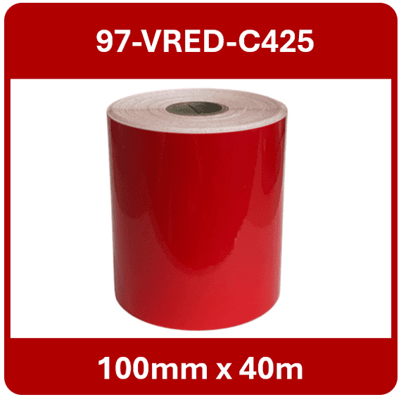 97-VRED-C425 100mm x 40m Continuous Vinyl Roll