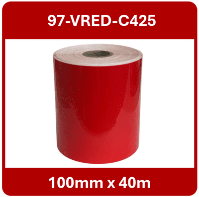97-VRED-C425 100mm x 40m Continuous Vinyl Roll