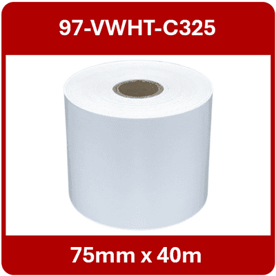 97-VWHT-C325 75mm x 40m Continuous Vinyl Roll