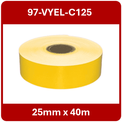 97-VYEL-C125 25mm x 40m Continuous Vinyl Roll