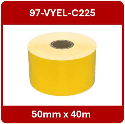 97-VYEL-C225 50mm x 40m Continuous Vinyl Roll
