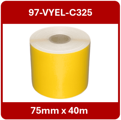 97-VYEL-C325 75mm x 40m Continuous Vinyl Roll