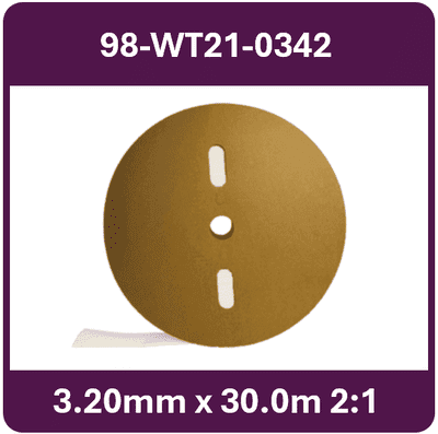 98-WT21-0342 3.20mm x 30.0m 2:1 Shrink Tubing
