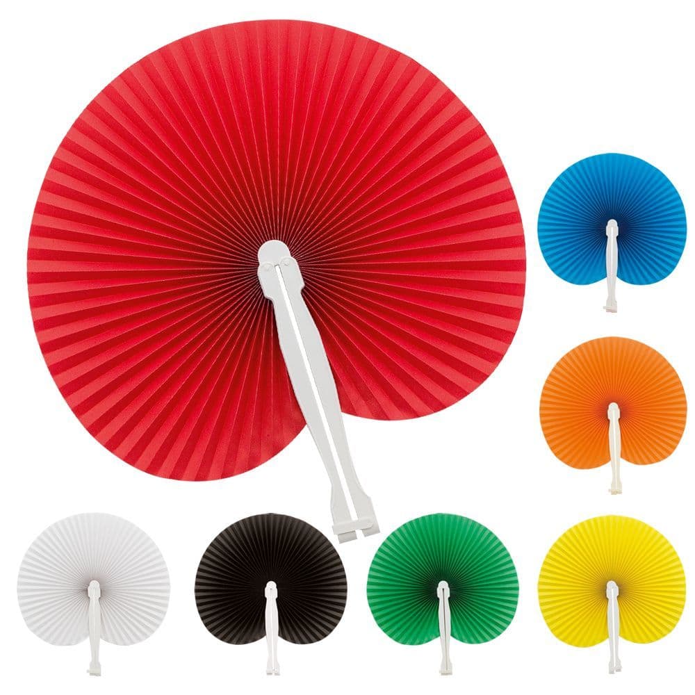 Pack of Ten Handheld Paper Fans