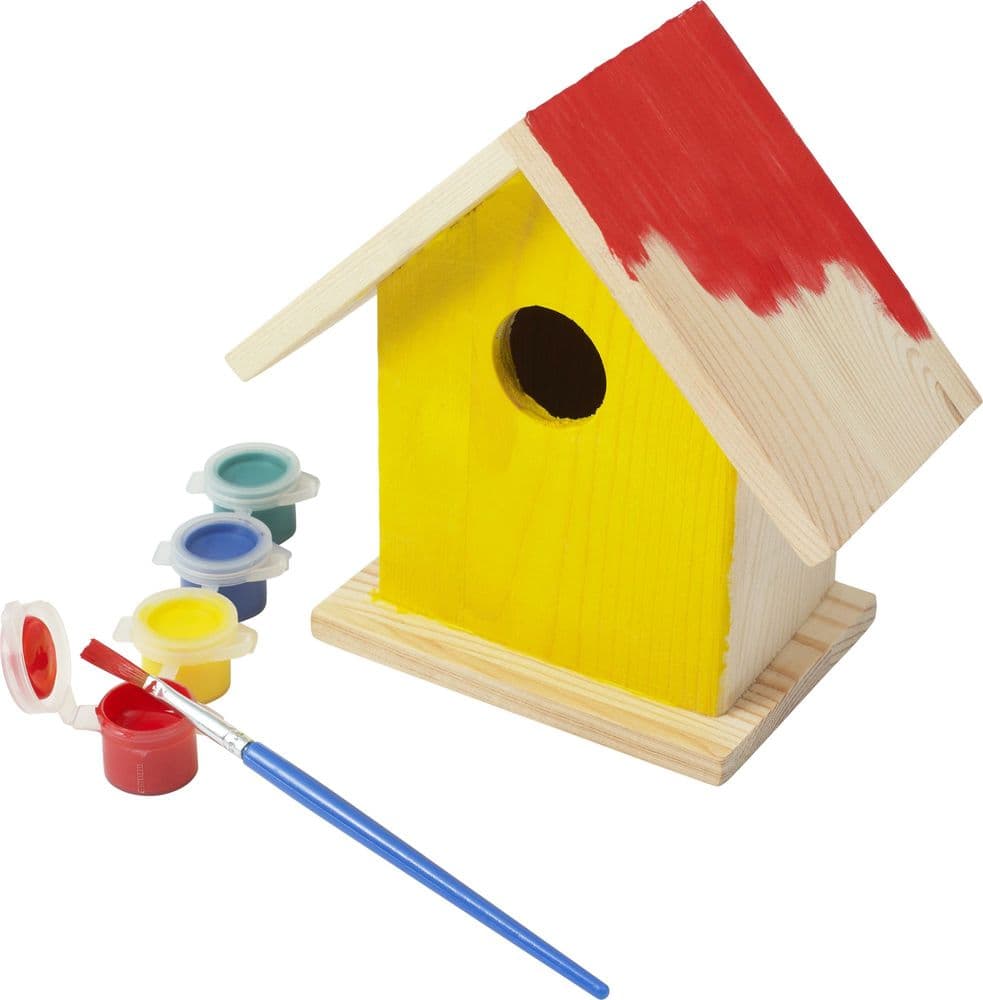Paint Your Own Wooden Bird House