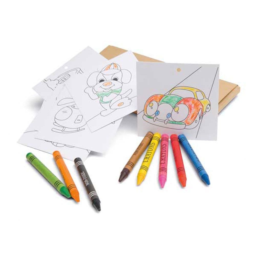 Wax Crayon Colouring Set