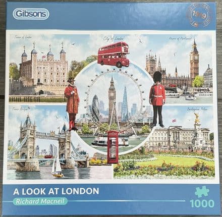 * NEW A Look At London Gibsons 1000 Piece Jigsaw Puzzle