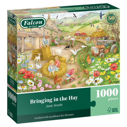 * NEW Bringing In The Hay Falcon 1000 Piece Jigsaw Puzzle