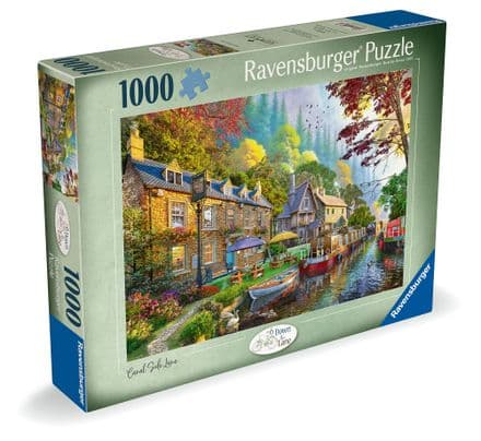 * NEW Down The Lane 6 Canal Side Lane Ravensburger 1000 Piece Jigsaw Puzzle