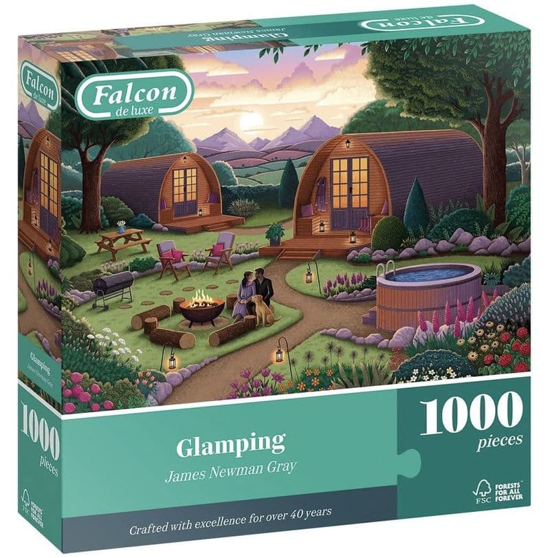 * NEW Glamping Falcon 1000 Piece Jigsaw Puzzle