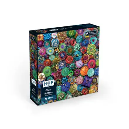 * New Glass Buttons HOP 1000 Piece Jigsaw Puzzle