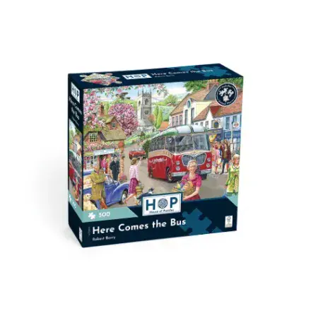 * New Here Comes The Bus HOP 500 Piece Jigsaw Puzzle