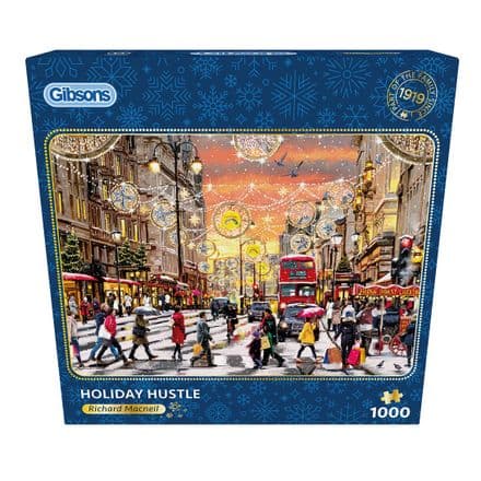 * NEW Holiday Hustle Gibsons 1000 Piece Jigsaw Puzzle