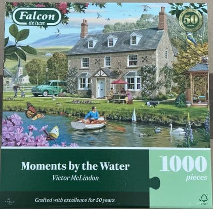 * NEW Moments By The River Falcon 1000 Piece Jigsaw Puzzle