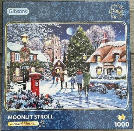 * NEW Moonlit Stroll Gibsons 1000 Piece Jigsaw Puzzle