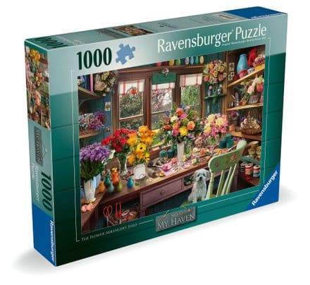 * NEW My Haven 13 The Flower Arrangers Shed Ravensburger 1000 Piece Jigsaw Puzzle