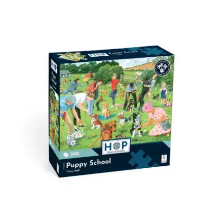 * New Puppy School HOP 500 Piece Jigsaw Puzzle