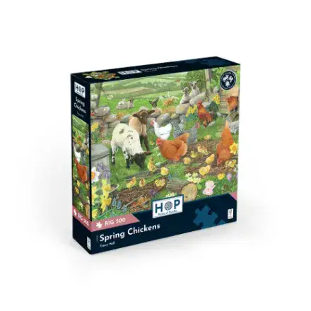 * New Spring Chickens HOP BIG 500 XL Piece Jigsaw Puzzle