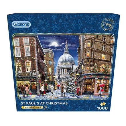 * NEW St Paul’s At Christmas Gibsons 1000 Piece Jigsaw Puzzle