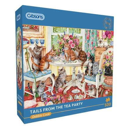 * NEW Tails From The Tea Party Gibsons 500 Piece Jigsaw Puzzle