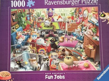 * NEW The Cat Groomer Ravensburger 1000 Piece Jigsaw Puzzle