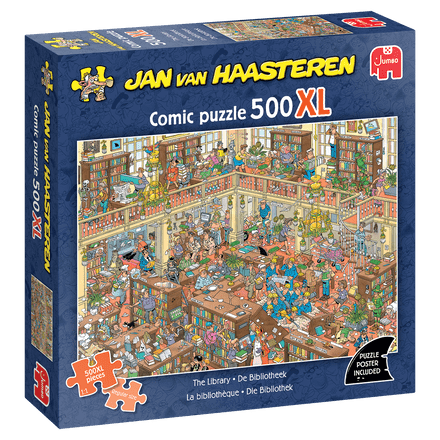 * New The Library Jan Van Haasteren 500XL Piece Jigsaw Puzzle