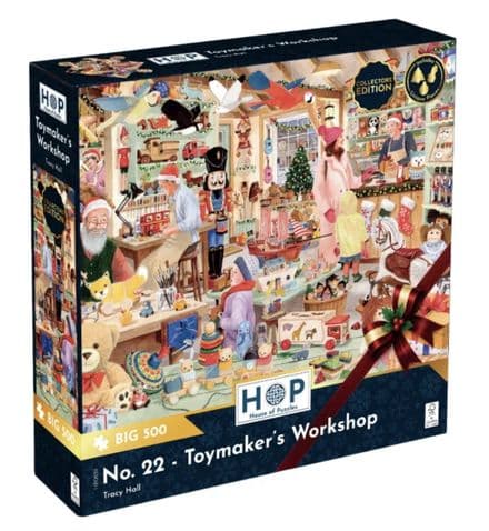 * New Toymakers Workshop Christmas No22 HOP BIG 500 XL Piece Jigsaw Puzzle
