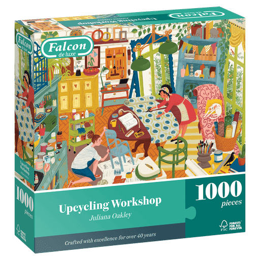 * NEW Upcycling Workshop Falcon 1000 Piece Jigsaw Puzzle