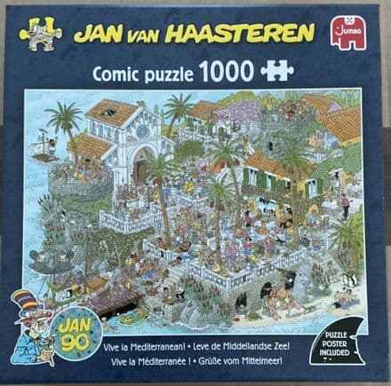 * NEW Viva La Mediterranean Jan Van Haasteren 1000 Piece Jigsaw Puzzle