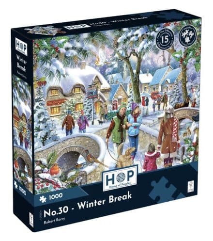 * New Winter Break Find The Difference HOP 1000 Piece Jigsaw Puzzle