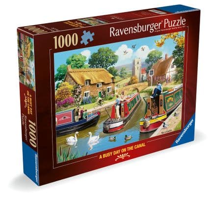 A Busy Day On The Canal Ravensburger 1000 Piece Jigsaw Puzzle