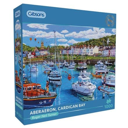 Aberaeron Cardigan Bay Gibsons 1000 Piece Jigsaw Puzzle