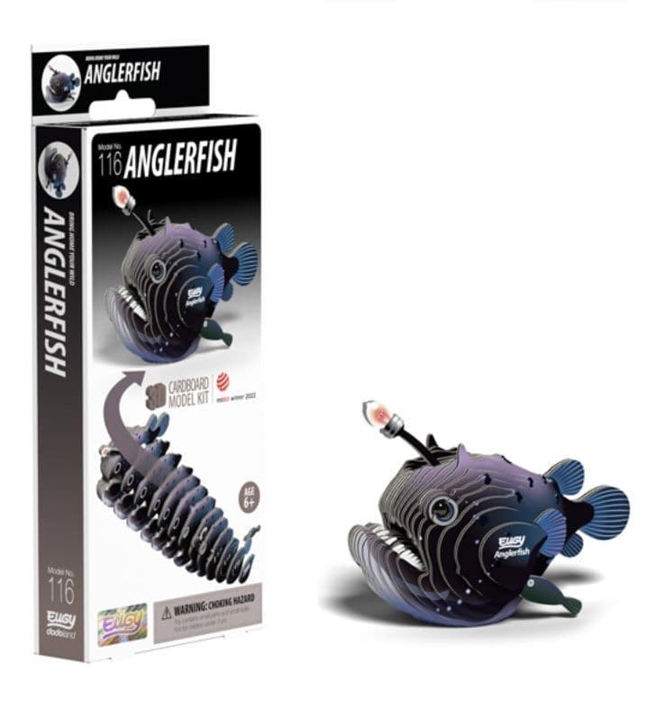 Anglerfish Eugy 3D Cardboard Model Kit