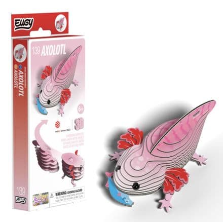 Axolotl Eugy 3D Cardboard Model Kit