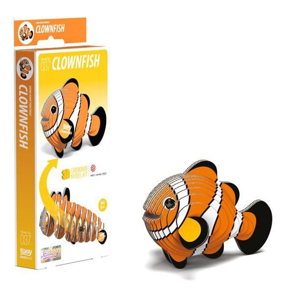 Clownfish Eugy 3D Cardboard Model Kit