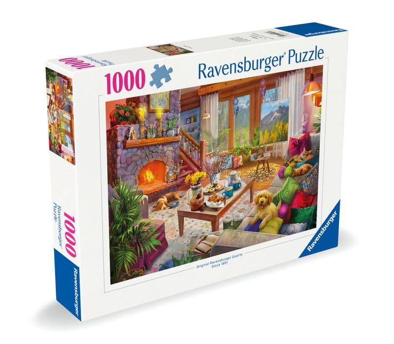 Ravensburger Cosy Café No.1, Beach Garden Cafe Jigsaw Puzzle (1000 Pie Ravensburger Cosy Café No.1, Beach Garden Cafe Jigsaw Puzzle (1000 Pie