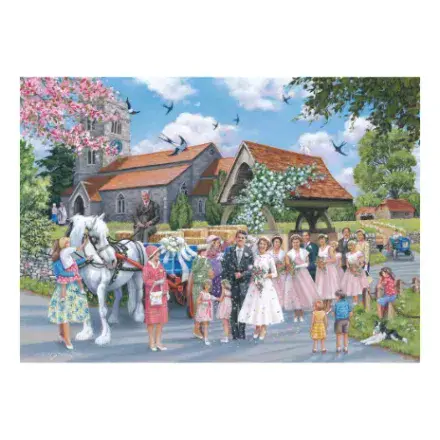 Country Wedding HOP 1000 Piece Jigsaw Puzzle